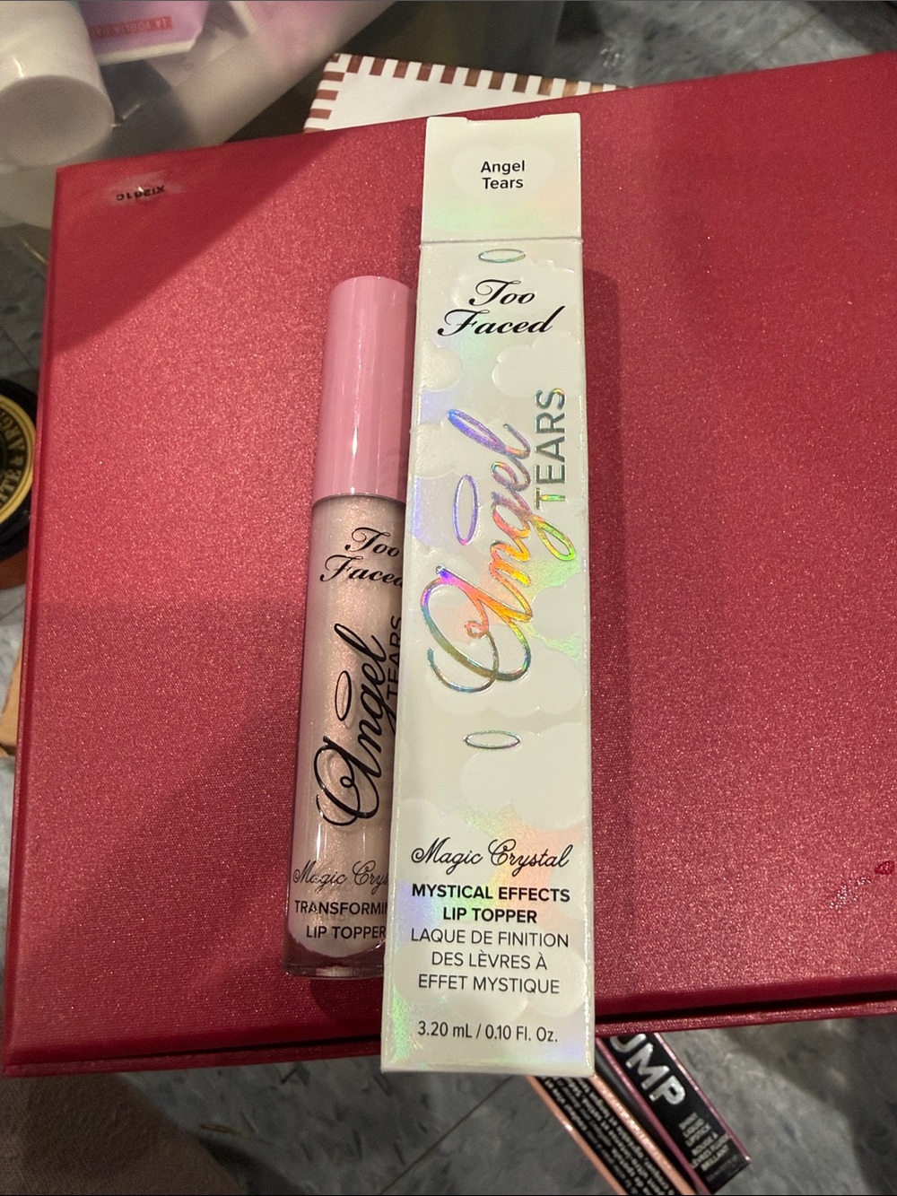 Too Faced Angel Tears Magic Crystal Lip Topper - Pearlescent Pink